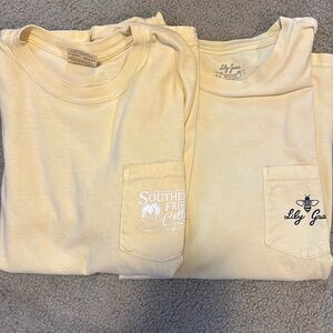 Two tshirts both size medium one is Lilly grace and one is southern fried cotton